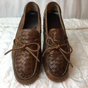 FRYE MENS LEATHER DRIVER LOAFER